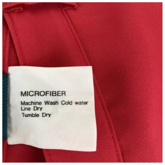 VTG Astra Womens 12 Classic Red Microfiber A-Line Flap Front Side Zip Skort - Picture 5 of 13